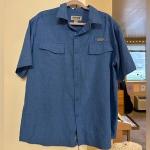 Ridgecut Men's Blue Casual Button Down Shirt